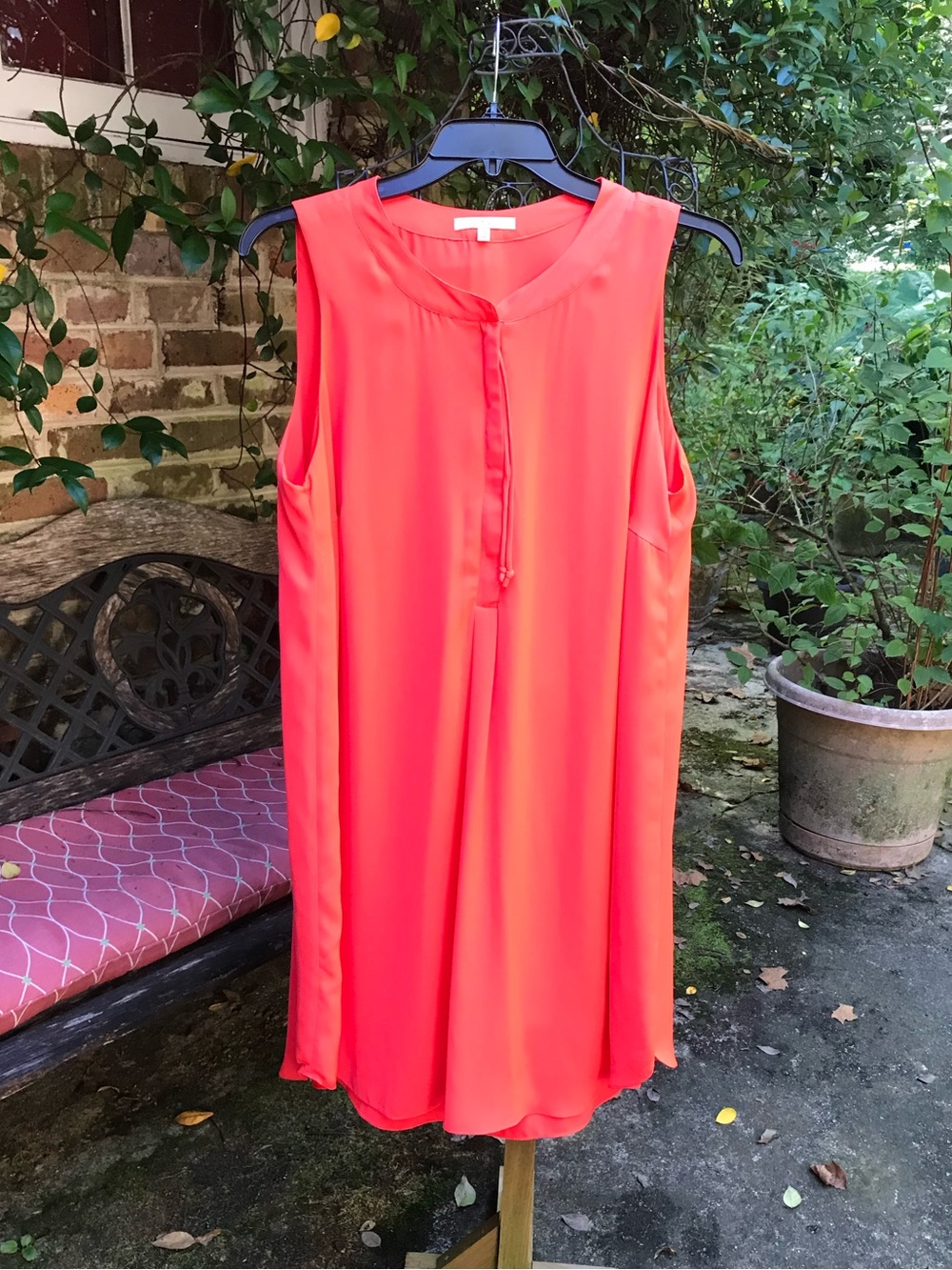 Gibson Latimer- CORAL ZIP FRONT DRESS- Size 2X- EUC